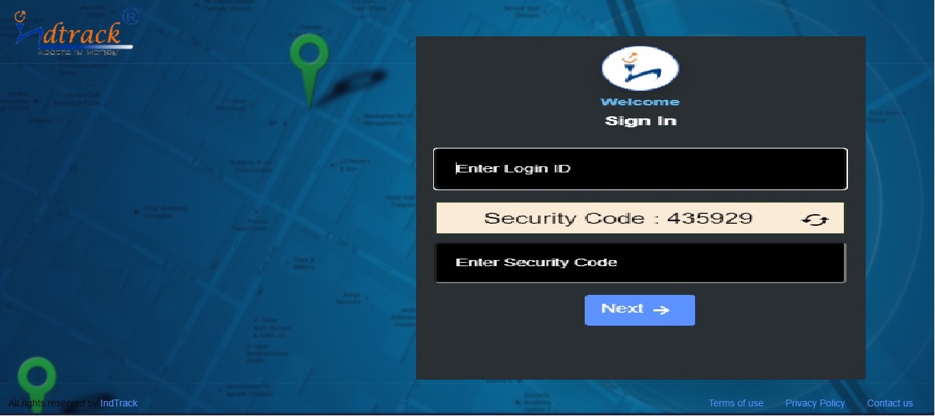 IndTrack command display